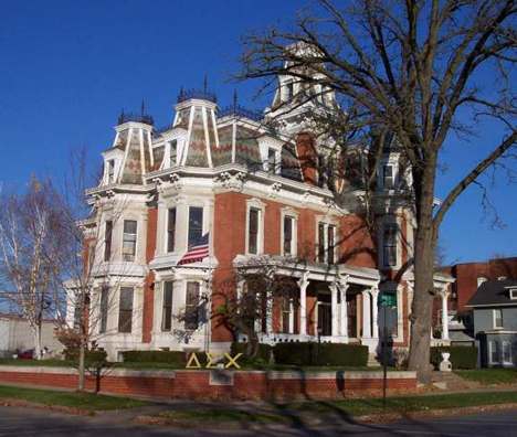 Parker-Ficke Mansion, Davenport Iowa - Home of Delta Sigma Chi